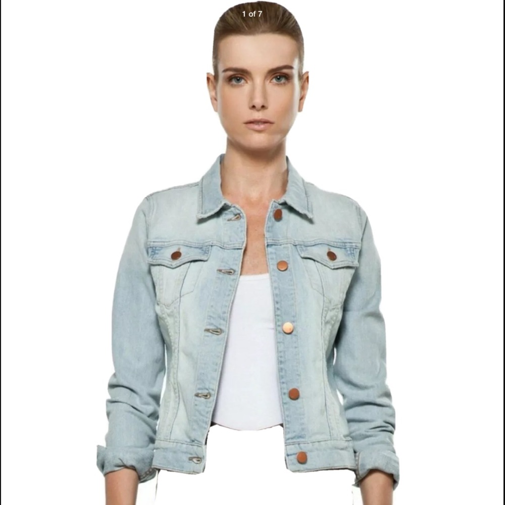 J Brand Blue Jean Denim Jacket Atomic Wash  S $228